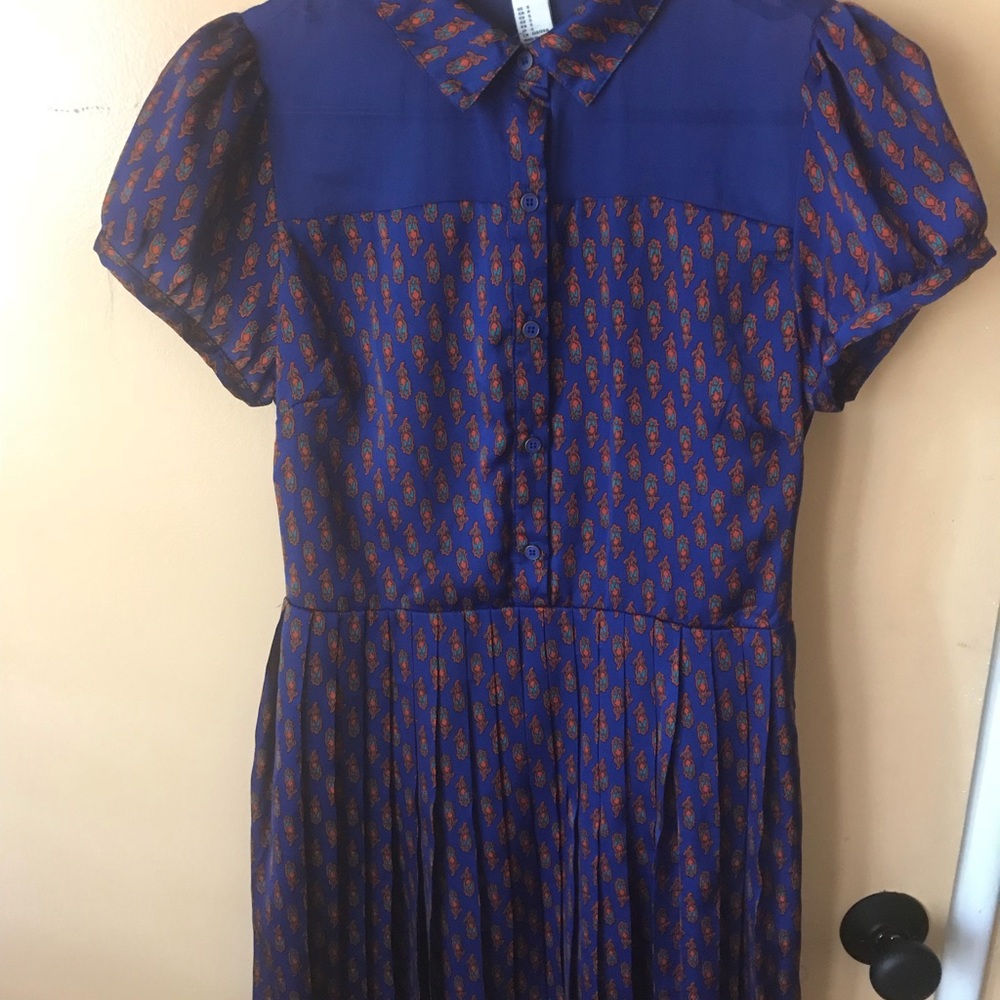 Pleated dress size Small never worn